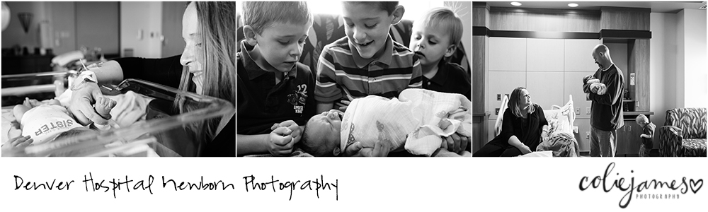 Denver Hospital Newborn Photography Parker Adventist Hospital Colie James Photography