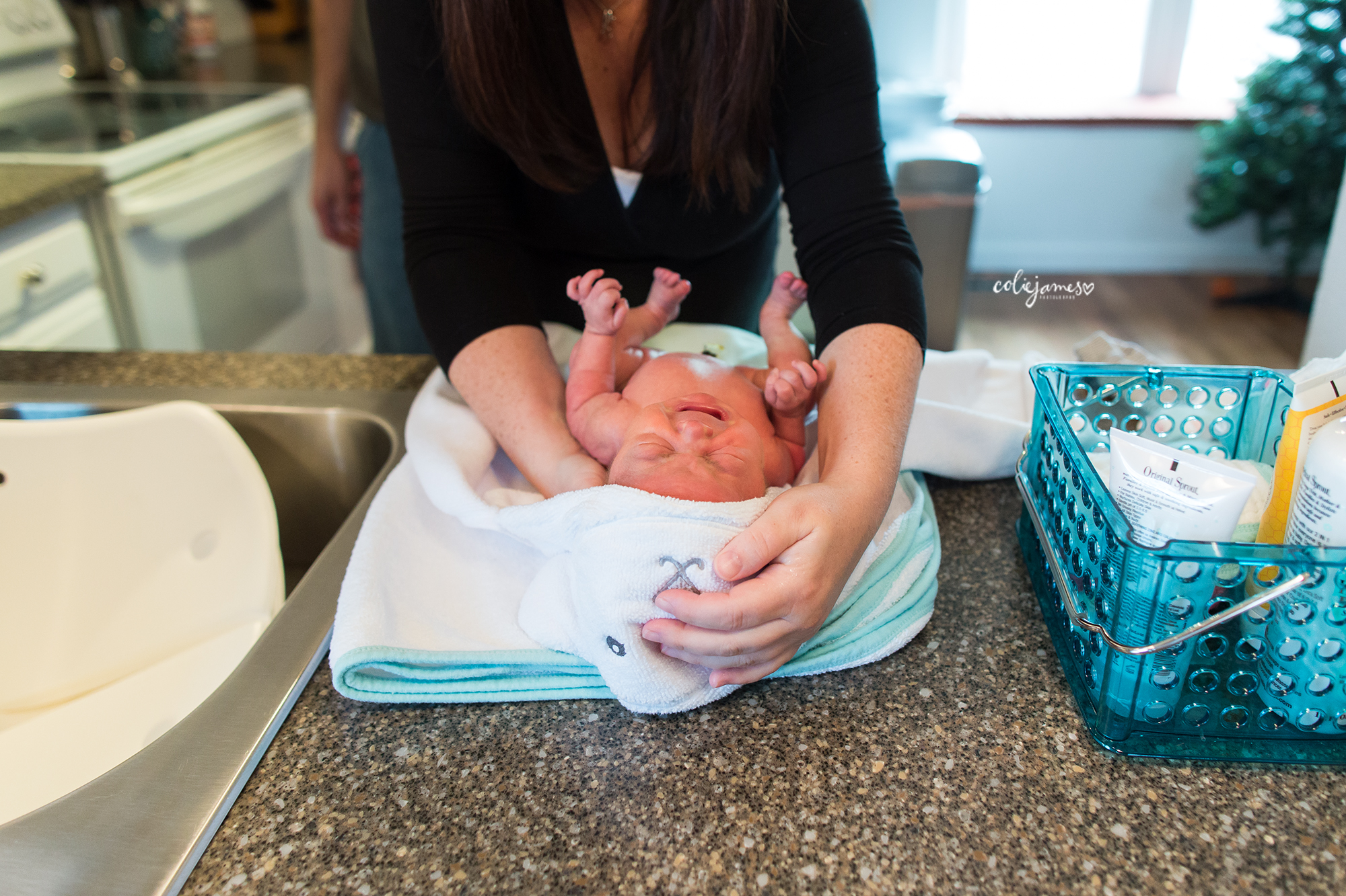 booking a baby plan colie james first bath newborn session