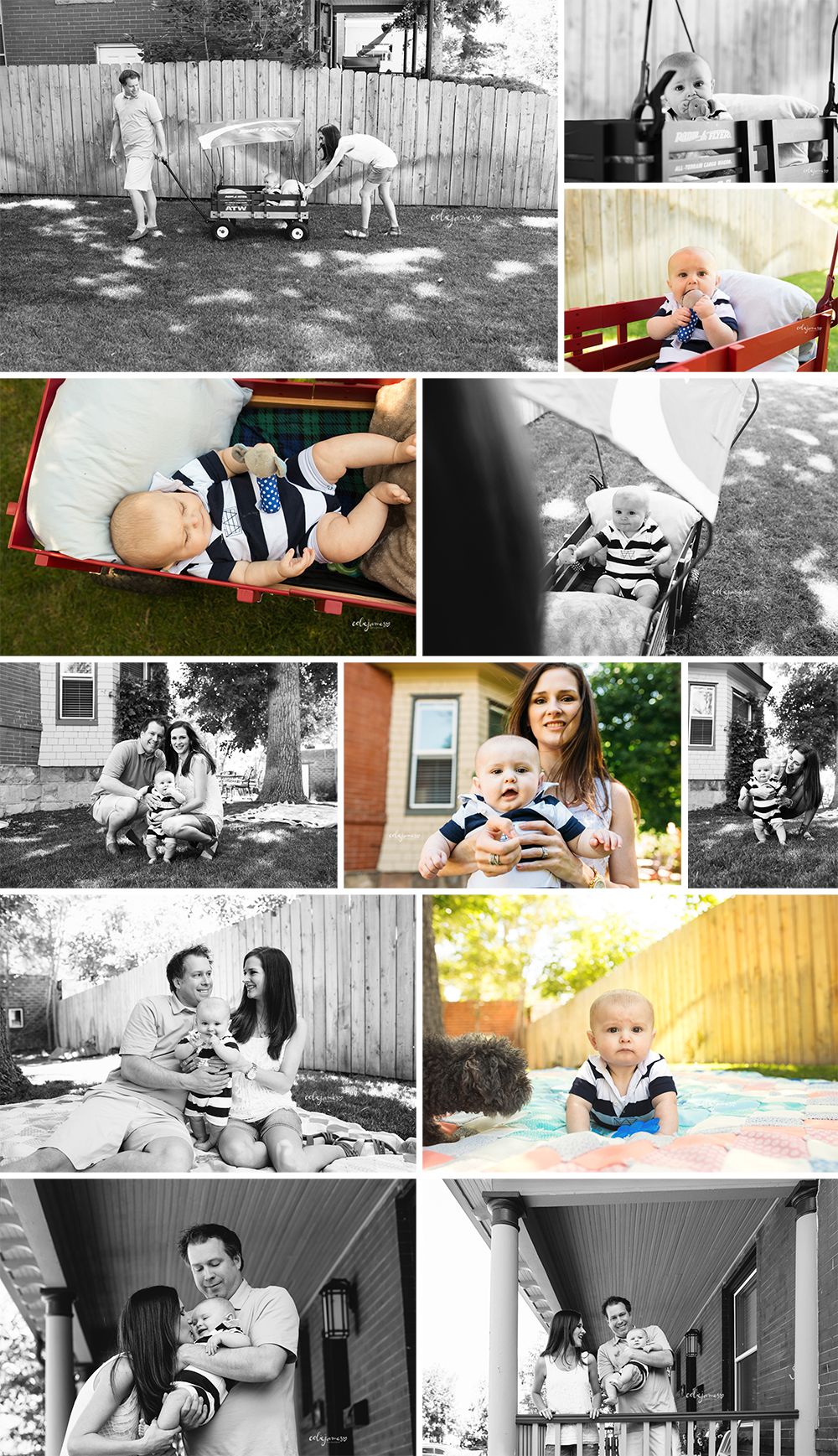 denver baby photography love for a red wagon colie james