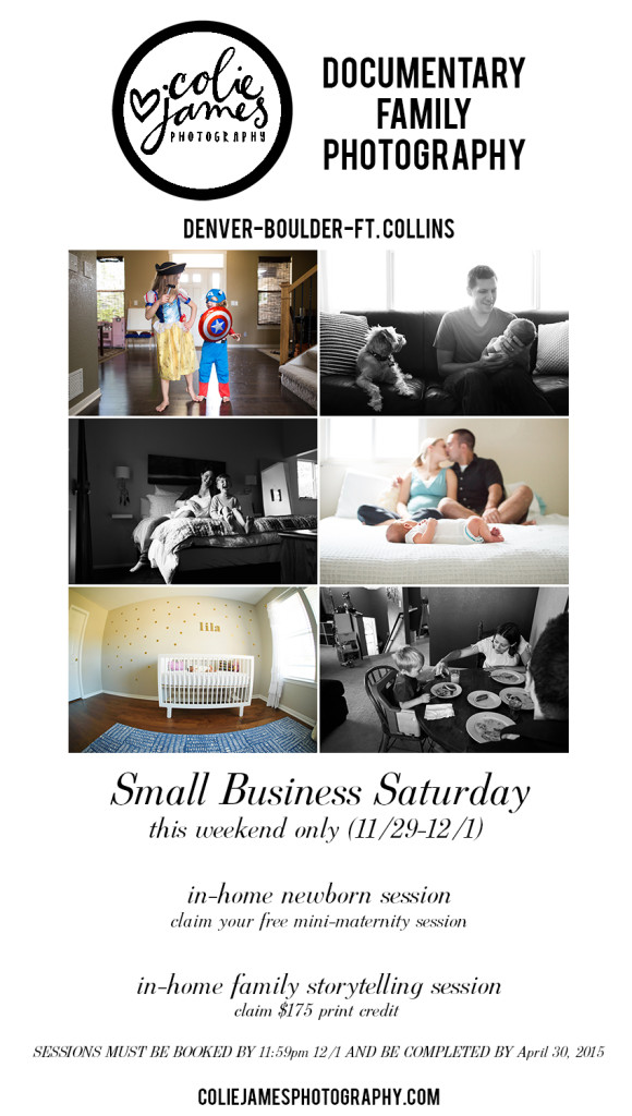small business saturday 2014 colie james