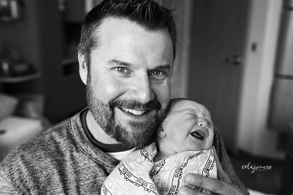 denver newborn photographer looks like daddy