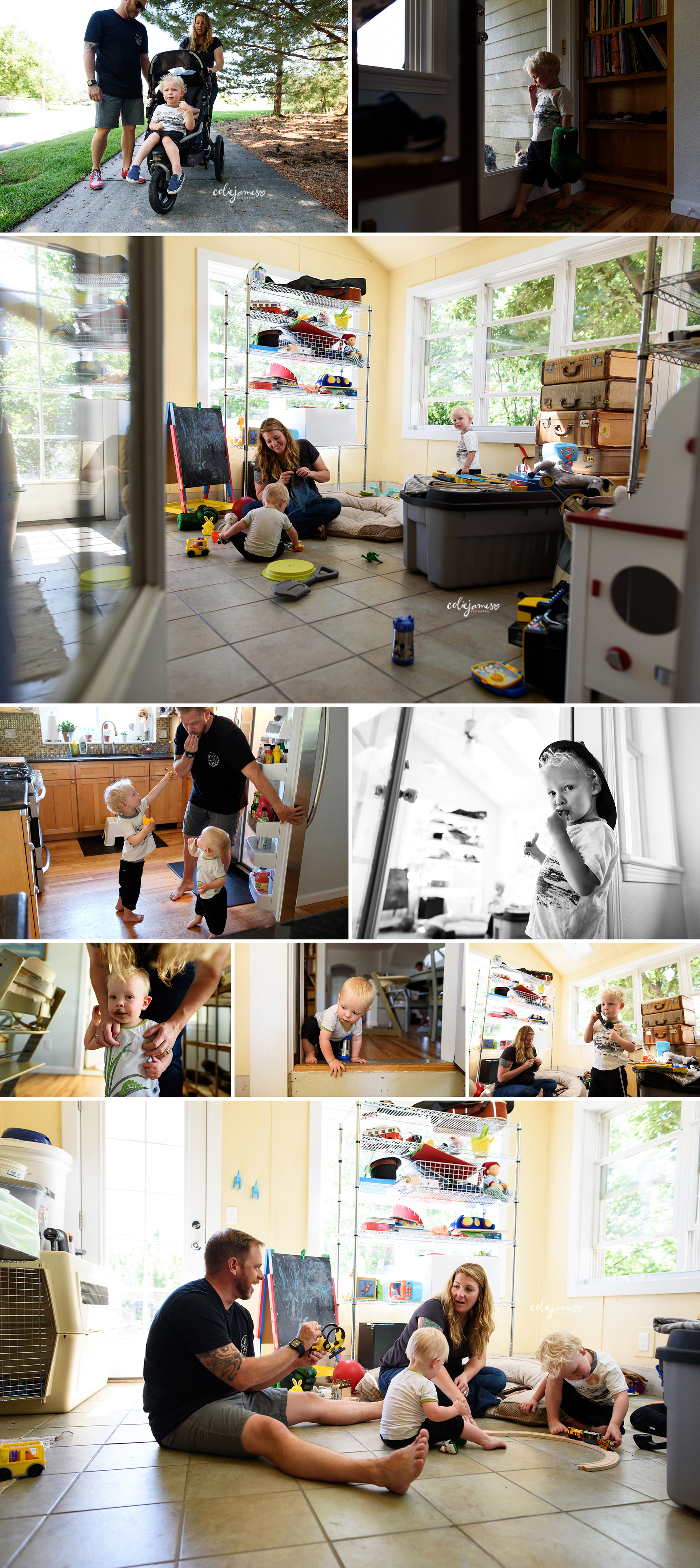 boulder family photography at home session colie james