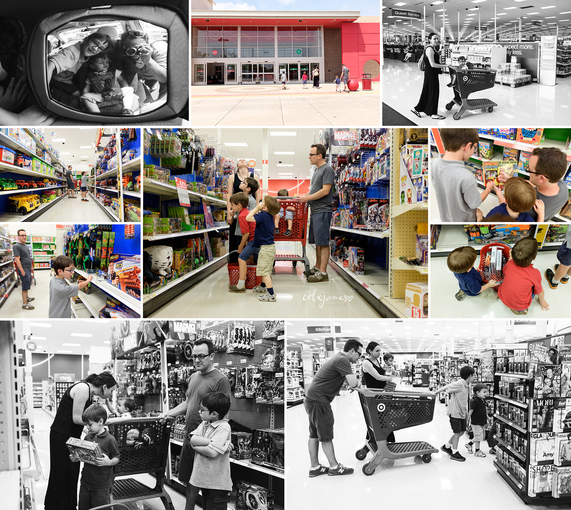 documentary family photography trip to Target coliejamesphotography.com