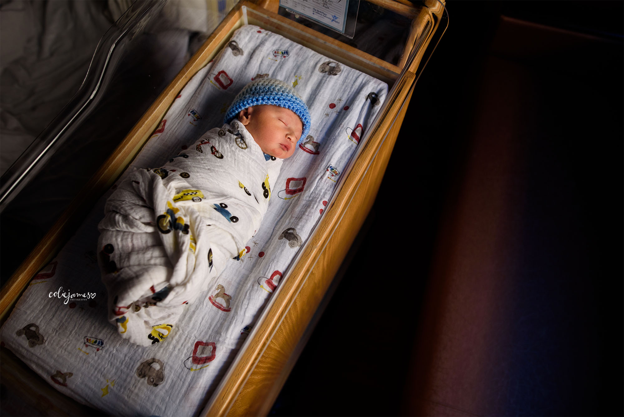 fresh 48 littleton newborn photography baby in bassinet
