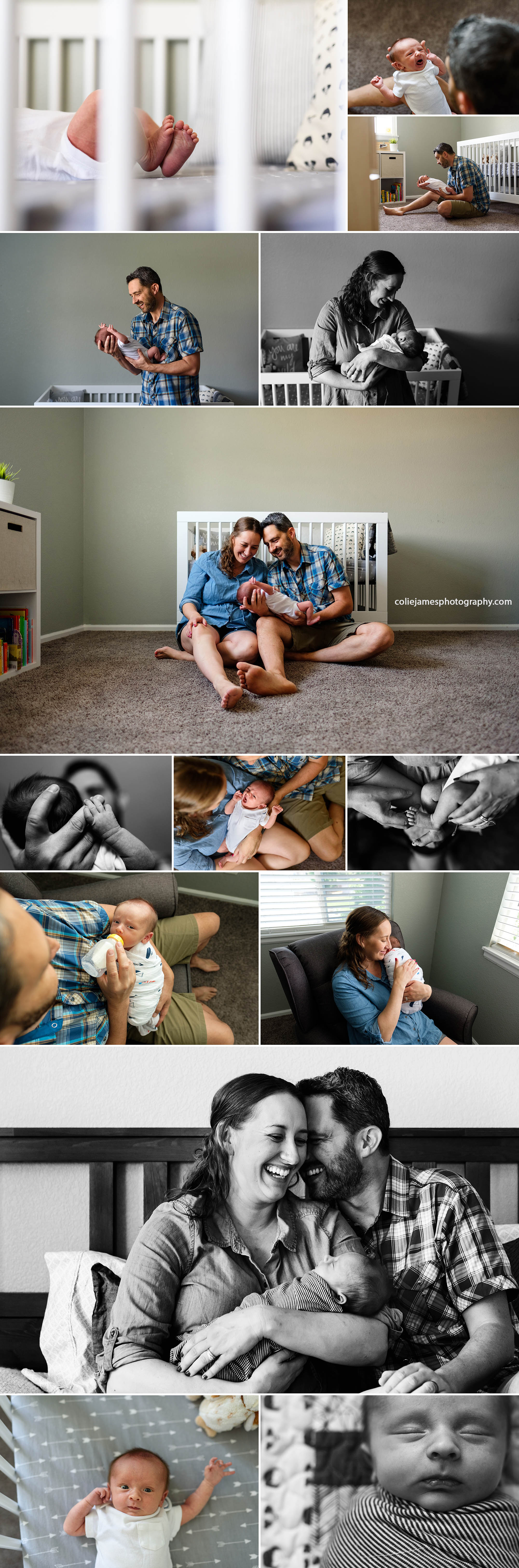 erie colorado newborn photographer colie james in-home lifestyle newborn session first time parents